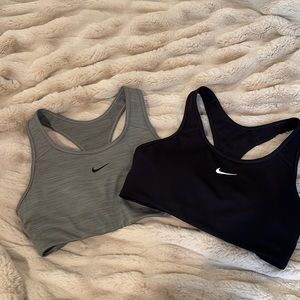 Two Nike Sports Bras, M